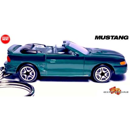 KEYCHAIN GREEN 1994~1998 FORD MUSTANG CONVERTIBLE Ltd Ed.