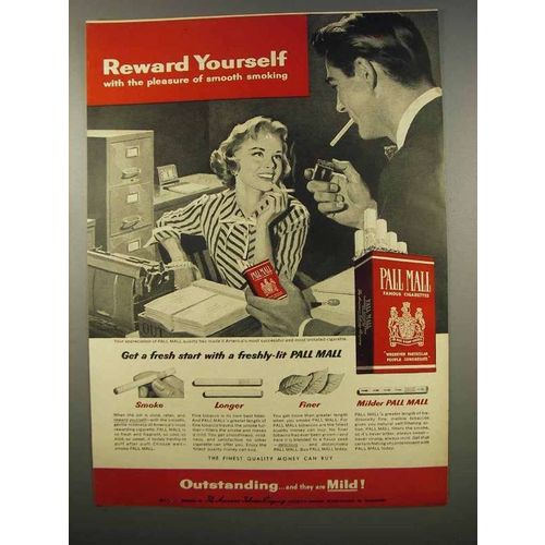 1956 Pall Mall Cigarettes Ad