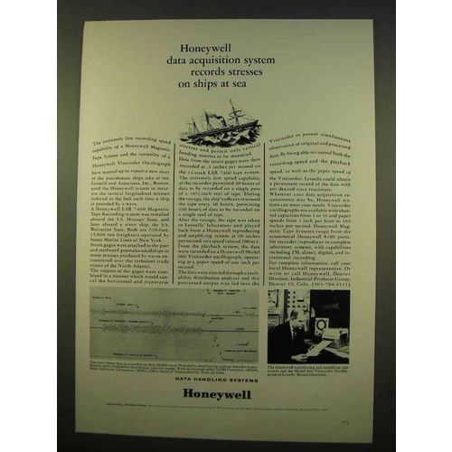 1963 Honeywell LAR 7460 Magnetic Tape Recording Ad