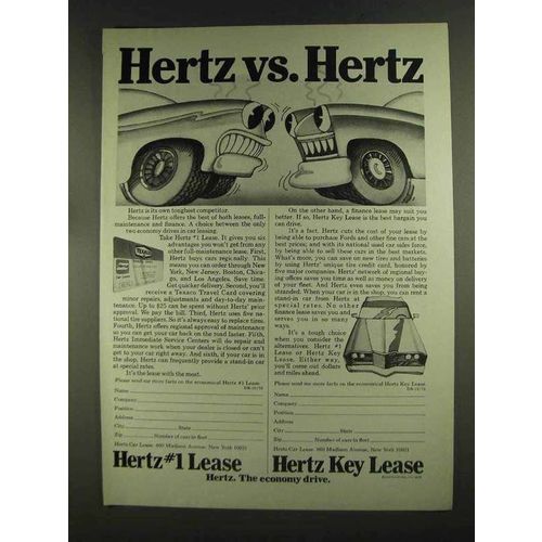 1972 Hertz Rent-a-Car Ad
