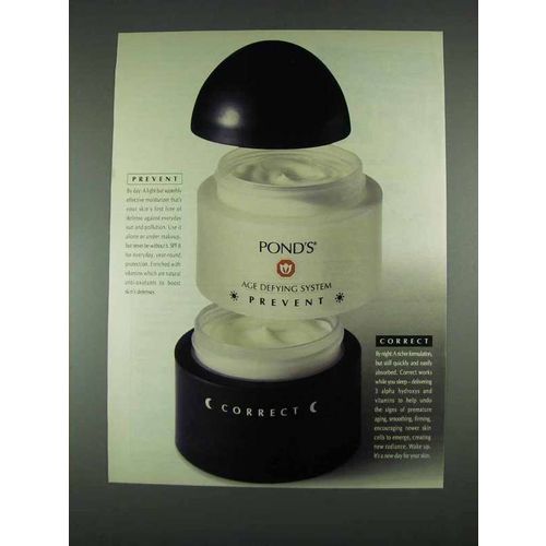 1996 Pond's Age Defying System Ad - Prevent & Correct
