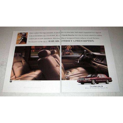 1996 Lincoln Town Car Ad - Without A Prescription