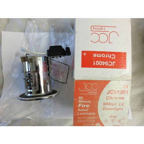 JCC Lighting Down Lighter Light Chrome Fire Rated 12v 12 Volt JC94001