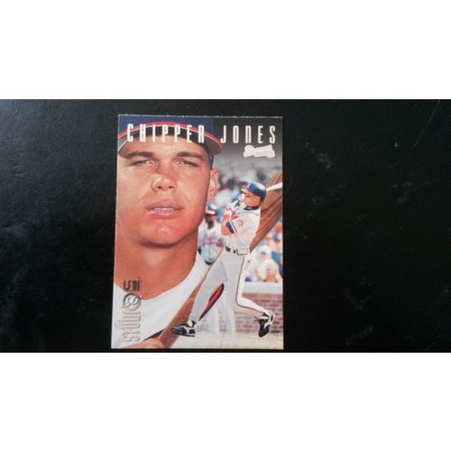 1996 Leaf Studio Card # 072 Chipper Jones Excellent (5) Atlanta Braves