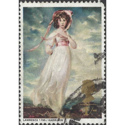 GB, FINE ART, Pinkie by Sir Thomas Lawrence, blue 1968, 1/-, #4