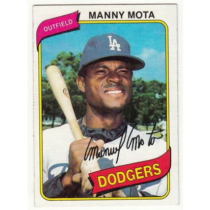 1980 Topps baseball card 104 Manny Mota - Dodgers