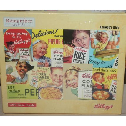 2004 Pressman Remember When Kellogg's Kids 1000 Piece Puzzle - Sealed