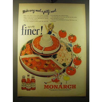 1950 Monarch Advertisement - Catsup, Chii Sauce and Sea Food Sauce