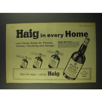 1964 Haig Scotch Ad - Haig in every Home