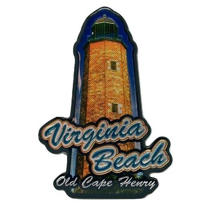 Virginia Beach Old Cape Henry Lighthouse Artwood Fridge Magnet