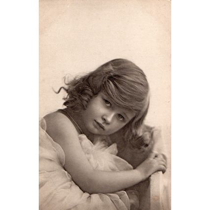 Faulkner & Co Postcard Young Girl