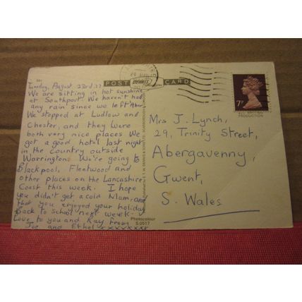 multiview, SOUTHPORT, LANCASHIRE used postcard by E T W Dennis 1977 pm =