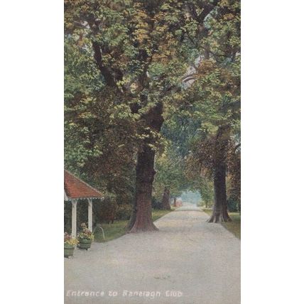 Ranelagh London Sailing Club Entrance Path Antique WW1 Putney 1915 War Postcard