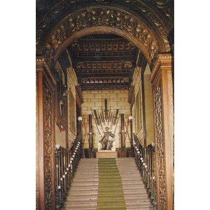 Royal Staircase Army Museum Museo Del Ejercito Spanish Postcard