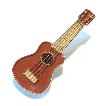 Ukulele Hawaiian Lute Musical Instrument Metal Enamel Pin Badge Brooch New