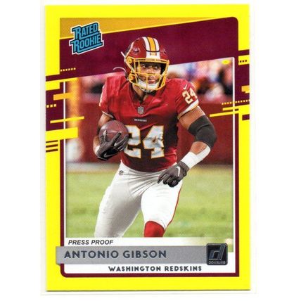 RATED ROOKIE YELLOW PRESS PROOF ANTONIO GIBSON