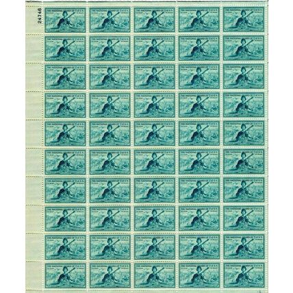 National Guard Sheet of Twenty 3 Cent Postage Stamps Scott 1017