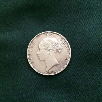 Queen Victoria 1883 Silver Half Crown High Grade Lovely Coin