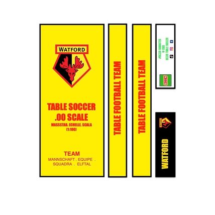 Table Football Subbuteo Box Label Watford (ENG) 1988