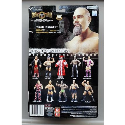 wwe wwf ljn classic superstars variant tank abbott wrestling figure