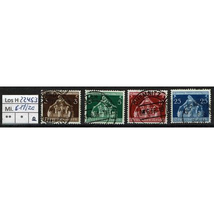 Los H22453: Deutsches Reich Mi. 617/20, gest.