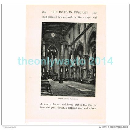 SANTA CROCE (1), FLORENCE, ITALY, BOOK ILLUSTRATION/PRINT, 1904