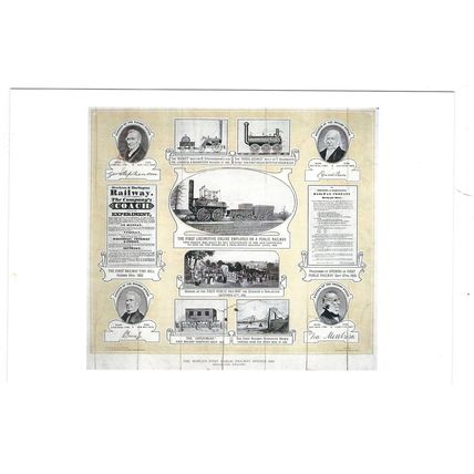 RAIL AD POSTER ON POSTCARD RAIL HISTORY CARD N0 10247295