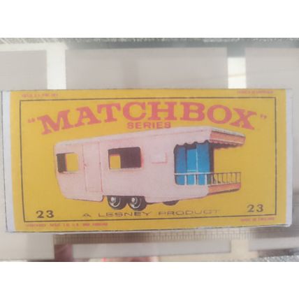Matchbox No23 Trailer Caravan Oversize Promotional Box