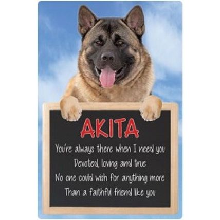 Akita 3D home hang up sign great Christmas stocking filler