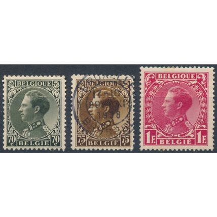 King Leopold III - Belgium 1934/35 - NM H & F H - MiNr 393/5