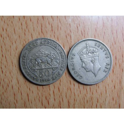 East Africa 1948 50 Cents Coin