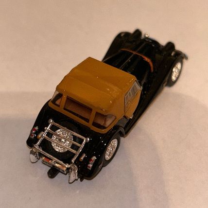 Cararama Hongwell Morgan Plus Eight Convertible 1/72 Hornby OO/HO Black mint