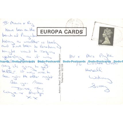 D017650 Paignton. Ashton Reed. Europa Cards. 1989. Multi View