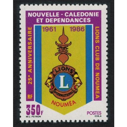 New Caledonia Noumea Lions Club 1986 MNH SG#798