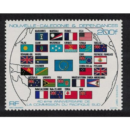 New Caledonia Flags South Pacific Commission 1987 MNH SG#816