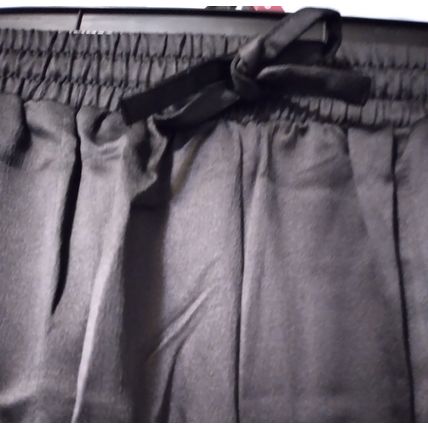 Time and Tru Women’s Satin Cargo Regular BlackSoot Jogger Pants Size Small(4-6)