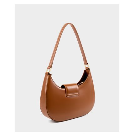 Genuine Leather Women Handbags College Crossbody Messenger Bag Brown