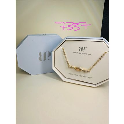 NIB Bomb Party Necklace 18" NK68049 Swirling Moments Smokey Topaz CZ Gold P