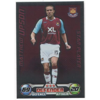 Match Attax 2008/2009 Mathew Upson West Ham United Star Player