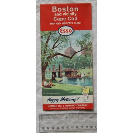 1964 Esso map & visitor's guide - Boston and vicinity, Cape Cod