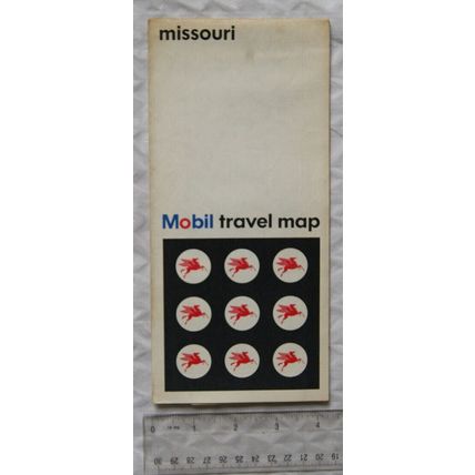 1966 Mobil Travel Map - Missouri