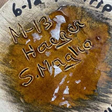 Vintage HAEGER Art Pottery VASE GRAND CANYON M-13 SIGNED S. MAGLIO