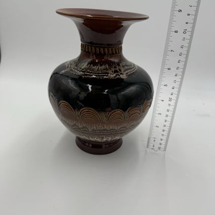 Vintage HAEGER Art Pottery VASE GRAND CANYON M-13 SIGNED S. MAGLIO