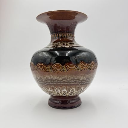 Vintage HAEGER Art Pottery VASE GRAND CANYON M-13 SIGNED S. MAGLIO