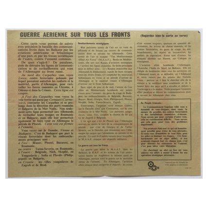 Original WW2 American Air Drop Propaganda Leaflet. - Code USF.109. - 1944.