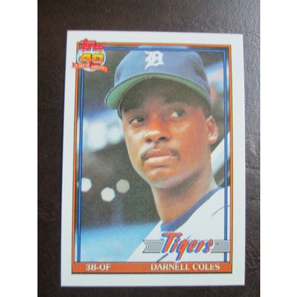 Two (2) Darnell Coles Baseball Cards - See Pictures and Description Below