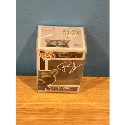 Funko Pop! Rocket #1202 Facsimile Laser Autographed Figure (Box & Protector)