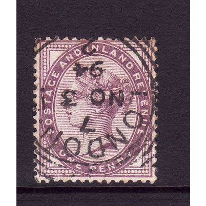 GREAT BRITAIN 1881 SG 172 1d LILAC FINE USED#2