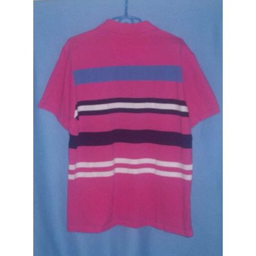 Izod Pink/Striped Men's Polo Shirt X-Large Excellent Condition!!