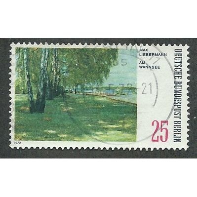 BERLIN -1972 25pf 'PAINTINGS OF BERLIN LAKES' FINE USED (EBID49-606)